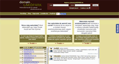 Desktop Screenshot of domainlakopark.hu